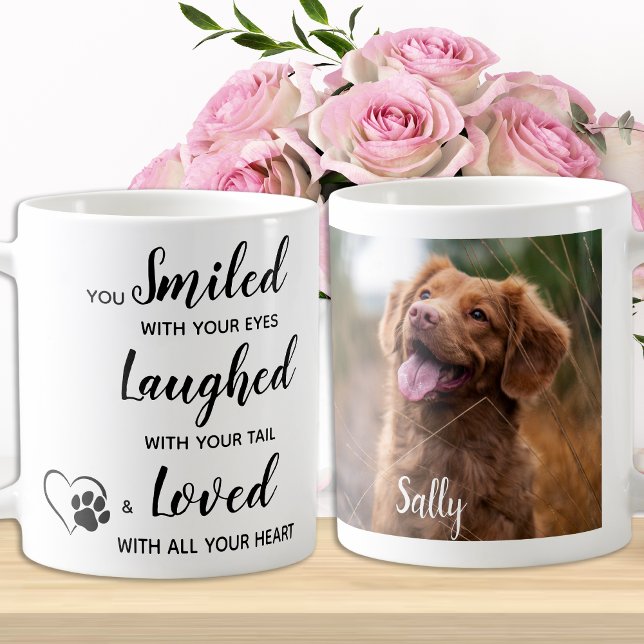 Anpassningsbar Photo Keepsaké Pet Hund Memorial Kaffemugg (Skapare uppladdad)