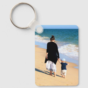 Anpassningsbar Photo Keychain Din Family Photos Ma Nyckelring