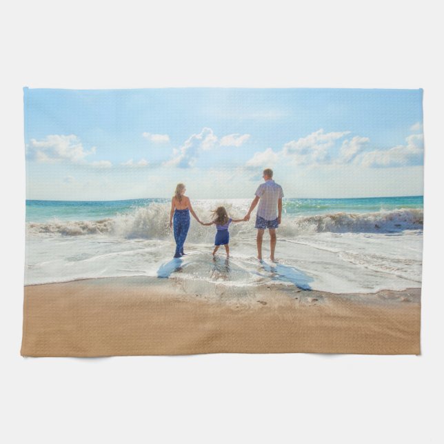 Anpassningsbar Photo Kitchen Towel Design your own Kökshandduk (Horisontell)