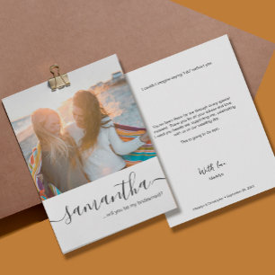 Anpassningsbar Photo Kommer du att bli min brud fr Inbjudningar