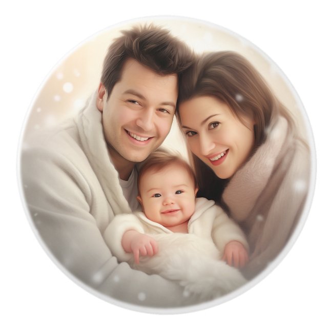 Anpassningsbar Photo (lägg till din egen foto och/ Knopp (Framsidan)