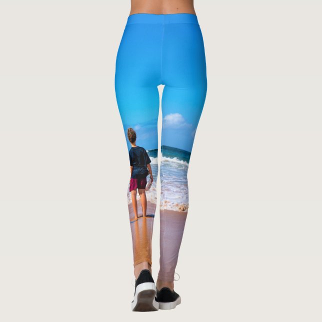 Anpassningsbar Photo Leggings Your Personlig Gift (Baksida)