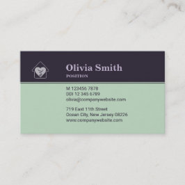 Anpassningsbar Photo Lila & Blue Home Care Affärsk Lojalitetskort