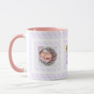 Anpassningsbar Photo Lilac Mönster Mor dag Mamma M Mugg
