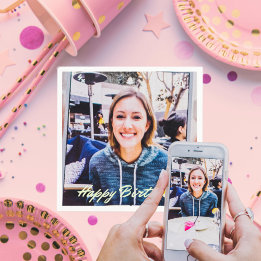 Anpassningsbar Photo Logotyp Art Slogan Standard C Pappersservett