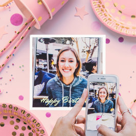 Anpassningsbar Photo Logotyp Art Slogan Standard C Pappersservett