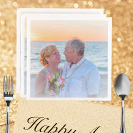 Anpassningsbar Photo Logotyp Art Slogan Standard Pappersservett