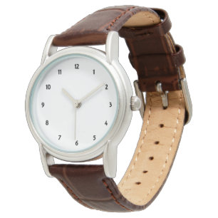 Anpassningsbar Photo Logotyp Art Text Classic Brow Armbandsur