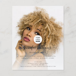 Anpassningsbar Photo Logotyp Promotive Modern Blac Flygblad