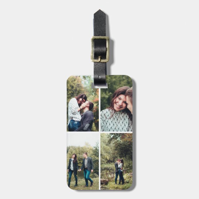 Anpassningsbar Photo Luggage Tag Bagagebricka (Vertikal Framsida)