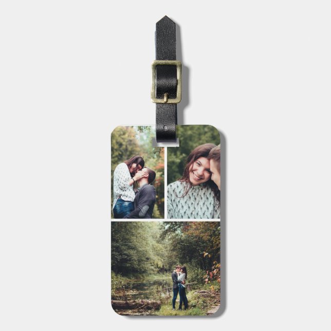 Anpassningsbar Photo Luggage Tag Bagagebricka (Vertikal Framsida)