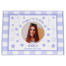 Anpassningsbar Photo Lycklig 17:e födelsedag Lila 