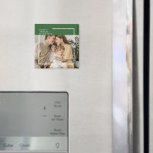 Anpassningsbar Photo Magnet med Personlig Message