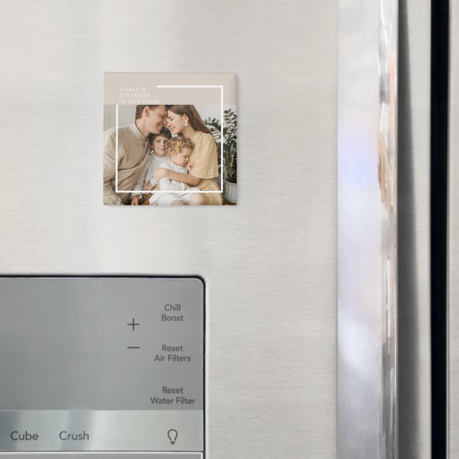 Anpassningsbar Photo Magnet med Personlig Message (In Situ (Fridge))