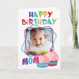 Anpassningsbar Photo Mamma Birthday Kort
