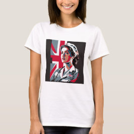 Anpassningsbar Photo Mamma-flickvän Nurse T-Shirt