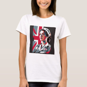 Anpassningsbar Photo Mamma-flickvän Nurse T-Shirt