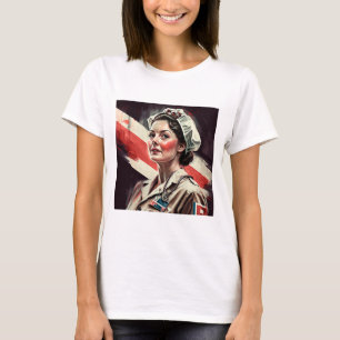 Anpassningsbar Photo Mamma-flickvän Nurse T Shirt