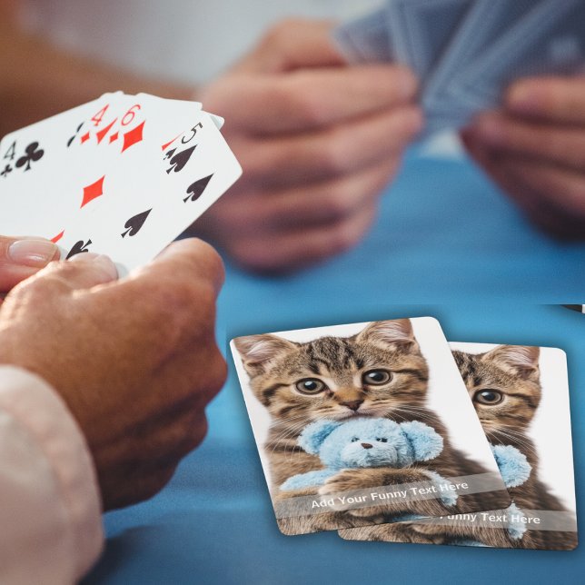 Anpassningsbar Photo med ditt eget fantastiska PM Casinokort (Custom Photo with Your Own Funny Meme Poker Cards)