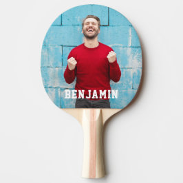 Anpassningsbar Photo med Namn Personlig Pingisracket