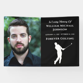 Anpassningsbar Photo Memorial Funeral for Golfing