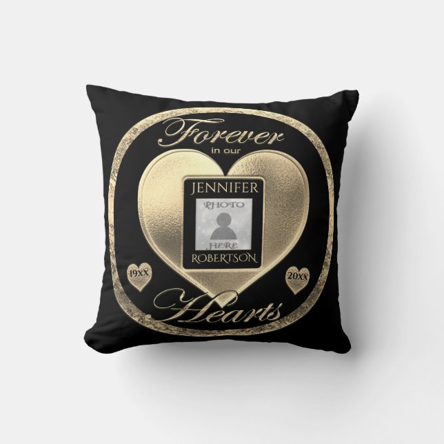 Anpassningsbar Photo Memorial i Loving Memory Kudde (Framsida)