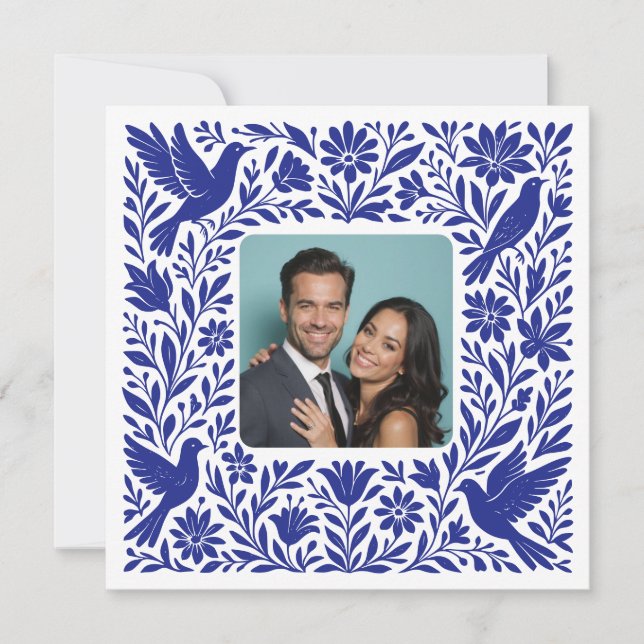 Anpassningsbar Photo Mexican Otomí Tenango Spara d Inbjudningar (Framsida)