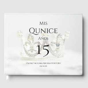 Anpassningsbar Photo Mis Quince Anos Quinceanera B Gästböcker