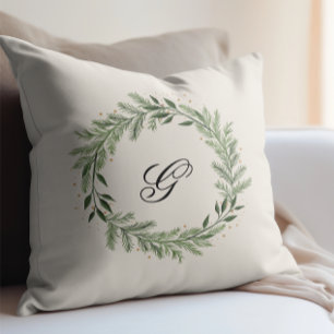 Anpassningsbar Photo Monogram Gräs God jul Kudde