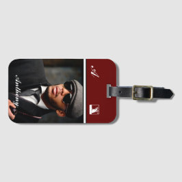 Anpassningsbar Photo Monogram Personalize Bagagebricka