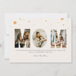 Anpassningsbar Photo Mors dag Kärlek You Mamma Kort