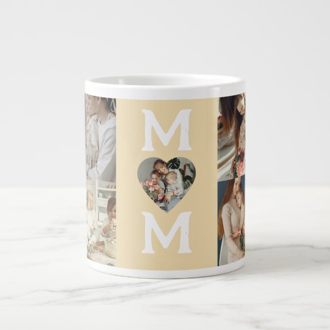 Anpassningsbar Photo Mugg - MAMMA - Personlig Mor  Jumbo Mugg (Framsidan)