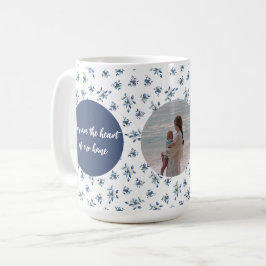 Anpassningsbar Photo Mugg med Blåa blommor | Perso