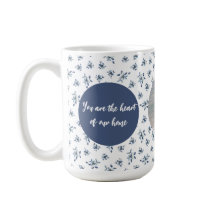 Anpassningsbar Photo Mugg med Blåa blommor | Perso