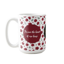 Anpassningsbar Photo Mugg med Röda blommor | Mors 