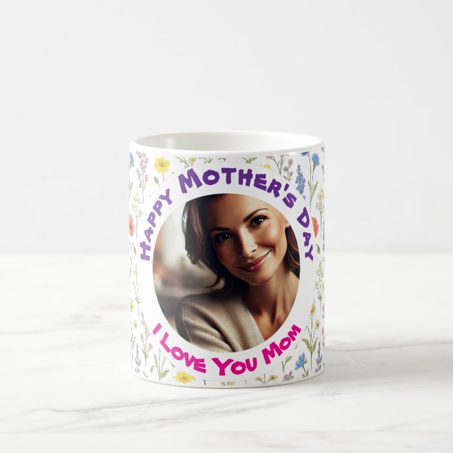 Anpassningsbar Photo Mugg Personlig Mors dag Gift (Center)