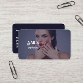 Anpassningsbar Photo Nail Technician Visitkort