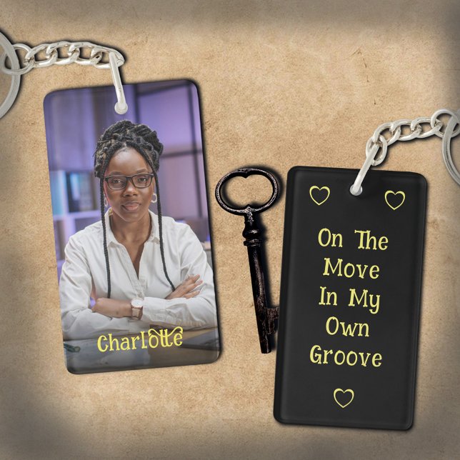 Anpassningsbar Photo Namn Analize Keychain (Custom Photo Name Personalize Keychain great to use everyday with your photo and message. )