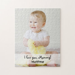 Anpassningsbar Photo Namn I kärlek du mamma Pussel