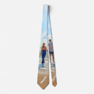Anpassningsbar Photo Namn Neck Tie Your Favorite P Slips