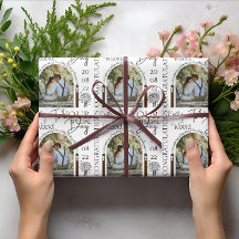 Anpassningsbar Photo Namn och Date Snyggt Blommigt