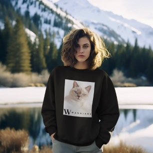 Anpassningsbar Photo Namn Personlig Kvinnor i T Shirt