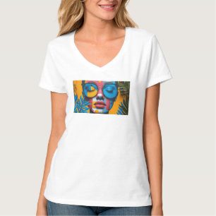 Anpassningsbar Photo Namn Text Personlig mot nacke T Shirt