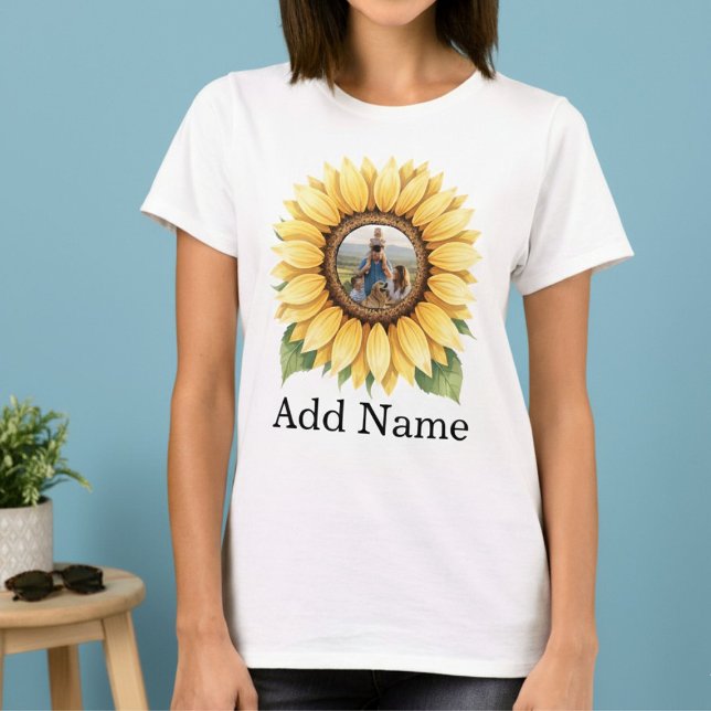 Anpassningsbar Photo Namn Text Personlig T Shirt (Skapare uppladdad)