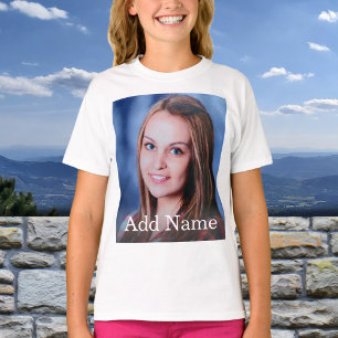 Anpassningsbar Photo Namn Text Personlig T Shirt