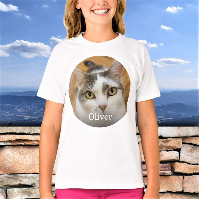 Anpassningsbar Photo Namn Text Personlig T Shirt (Skapare uppladdad)