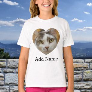 Anpassningsbar Photo Namn Text Personlig T Shirt