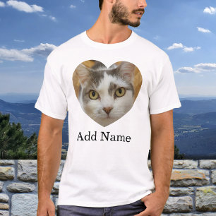 Anpassningsbar Photo Namn Text Personlig T Shirt