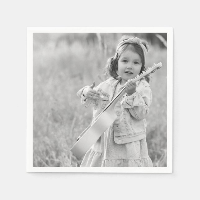 Anpassningsbar Photo Napkins Pappersservett (Framsidan)