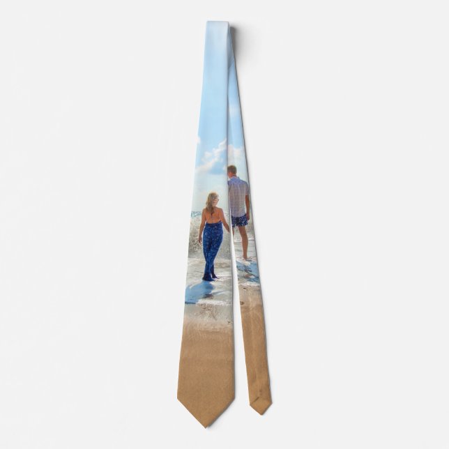 Anpassningsbar Photo Neck Käck din romantiska desi Slips (Framsida)